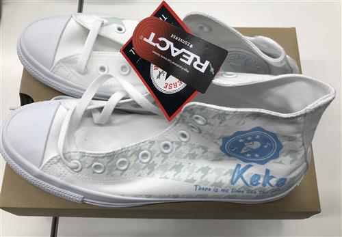 ラブライブ!スーパースター!!×White atelier BY CONVERSE ALL STAR COLORS R HI 唐可可 (26.5cm)