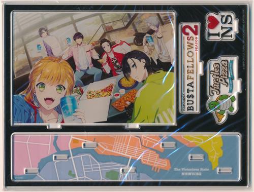BUSTAFELLOWS season2 DELUXE EDITION 内容物 アクリルイラストボード(台座付き) 集合