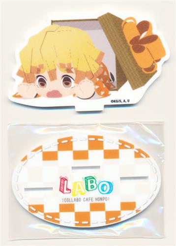 鬼滅の刃×COLLABO CAFE HONPO LABO ミニキャラアクリルスタンド 我妻善逸