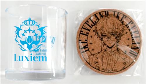 くじスクエア NIJISANJI EN Luxiemくじ B賞 アクリル製ロックグラス&コルクコースター アイク・イーヴランド