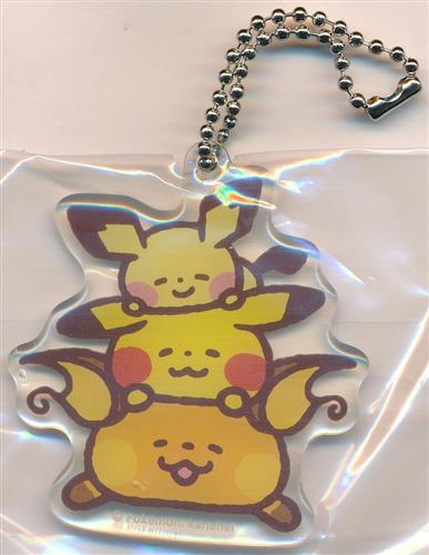 ポケットモンスター アクリルチャームコレクション Pokemon Yurutto3 ポケモンセンター限定 ピチュー&ピカチュウ&ライチュウ