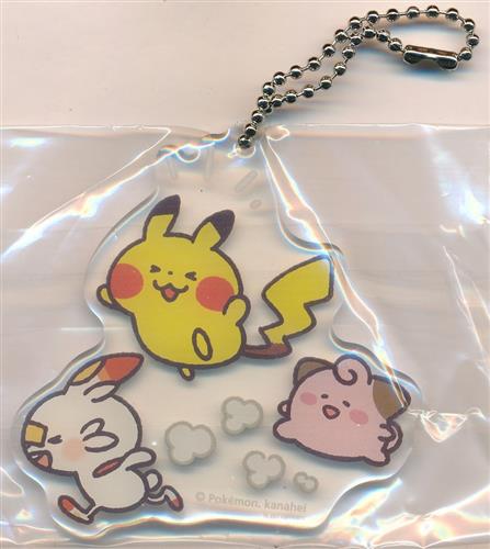 ポケットモンスター アクリルチャームコレクション Pokemon Yurutto3 ポケモンセンター限定 ヒバニー&ピカチュウ&ピィ