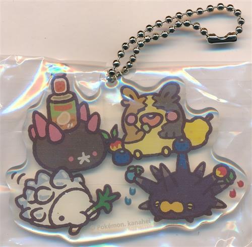 ポケットモンスター アクリルチャームコレクション Pokemon Yurutto3 ポケモンセンター限定 モルペコ&バチンウニ&ナマコブシ&ユキハミ