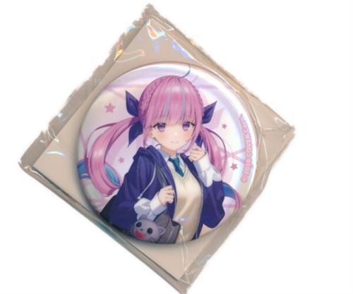 ホロライブプロダクション×ANIPLUS collab cafe トレーディング缶バッジ Uniform ver. 湊あくあ