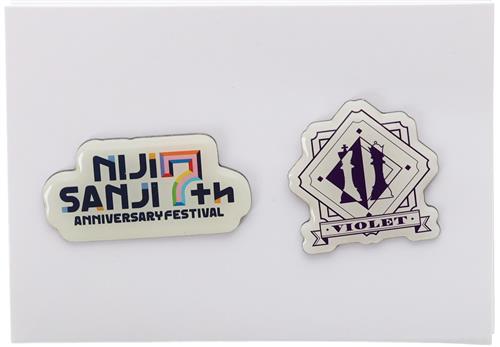 にじさんじ 7th Anniversary Festival ピンズセット VIOLET 【来場者特典/入場者特典】