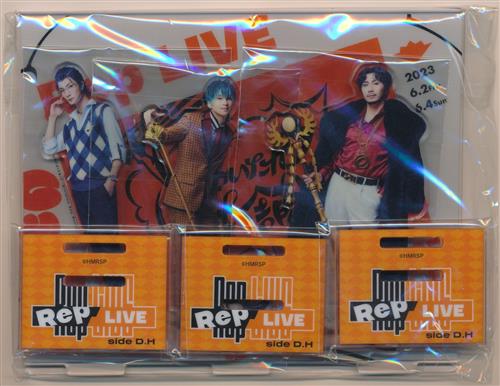 ヒプノシスマイク-Division Rap Battle- Rule the Stage 《Rep LIVE side D.H》 会場限定デザイン アクリルスタンドセット <Zepp Osaka Bayside> どついたれ本舗 白膠木簓(Tragic Comedy)(荒牧慶彦)&躑躅森盧笙(WISDOM)(里中将道)&天谷奴零(MC MasterMind)(郷本直也)