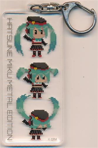 VOCALOID アクリルキーホルダー 初音ミク METAL EDITION B