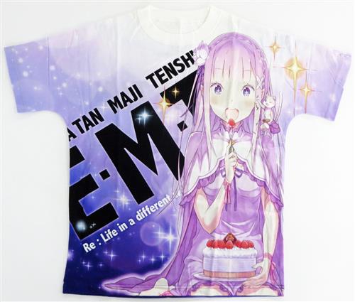 Re:ゼロから始める異世界生活 Tシャツ エミリア