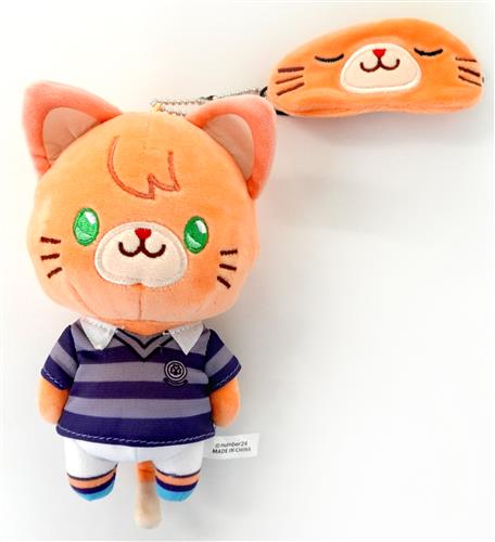 number24 withCATアイマスク付きぬいぐるみキーホルダー 柚木夏紗