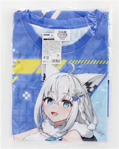 ロックマン×ホロライブ ホロックマン hoROCKMAN Tシャツ 白上フブキ