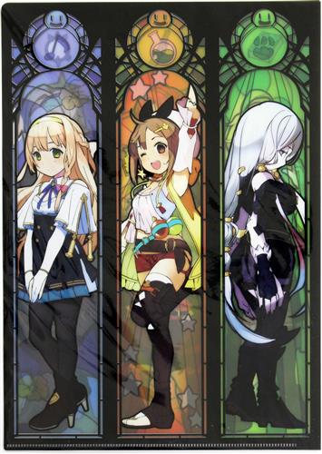ライザのアトリエ ～常闇の女王と秘密の隠れ家～ ステンドグラス風 A4クリアファイル 2種セット