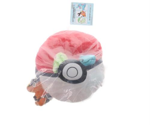 【未開封】ポケットモンスター 2025 Pokemon Collection くじ ～Let's Go for a Walk!～ A賞 ぬいぐるみつきゲームクッション チコリータ&ポカブ&ワニノコ
