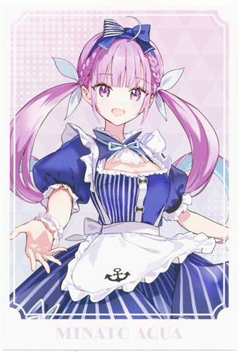 ホロライブ ホロクッキングくじ ~ホロっとカフェテリア~ ポストカード 湊あくあ (あくあのお茶会タイム賞単品)