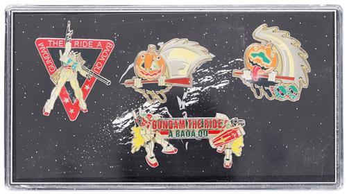 機動戦士ガンダム GUNDAM THE RIDE -宇宙要塞A BAOA QU- ピンズ4個セット 連邦軍