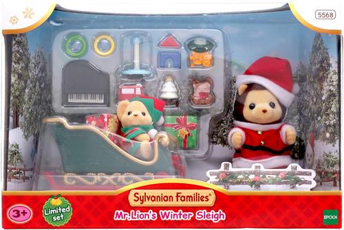シルバニアファミリー Mr.Lion's Winter Sleigh -ライオンサンタのクリスマスセット- 【フィギュア】[エポック社]