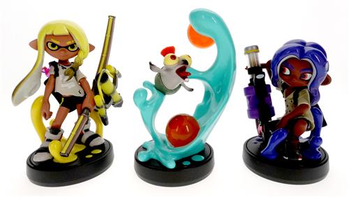 amiibo スプラトゥーンシリーズ トリプルセット [インクリング【イエロー】/オクトリング【ブルー】/コジャケ] (箱説なし)
