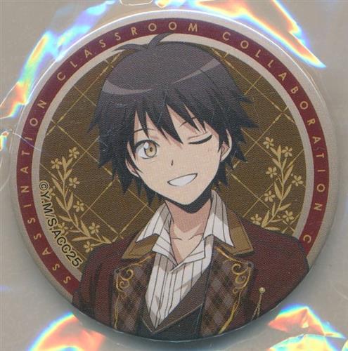 暗殺教室 10周年記念 コラボレーションカフェ in SWEETS PARADISE トレーディング缶バッジ 磯貝悠馬(等身)