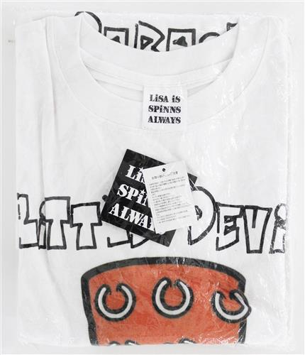 LiSA×SPINNS キャラクタービッグTシャツ VV限定カラー ホワイト