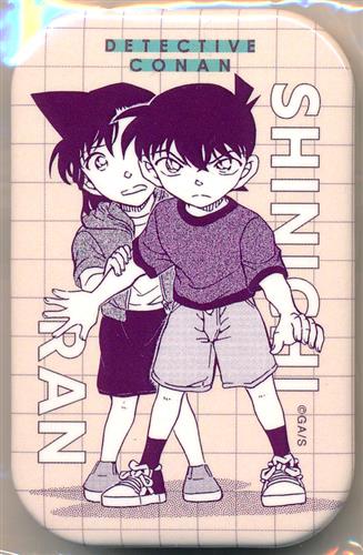 名探偵コナン スタンド付き缶バッジ 毛利蘭&工藤新一 【サンデーうぇぶり 本誌定期購読者限定プレゼント】 