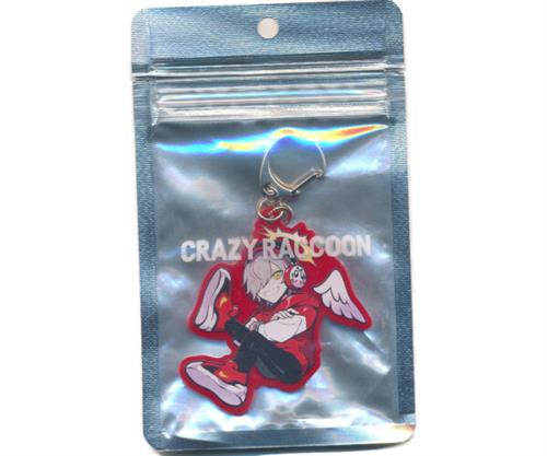 Crazy Raccoon COLOR KEYCHAIN だるまいずごっど