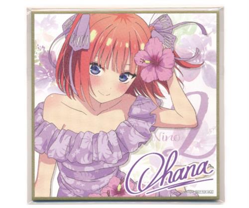 五等分の花嫁* 描きおろしイラストミニ色紙 高校生ver. 中野二乃 【来場者特典/入場者特典】