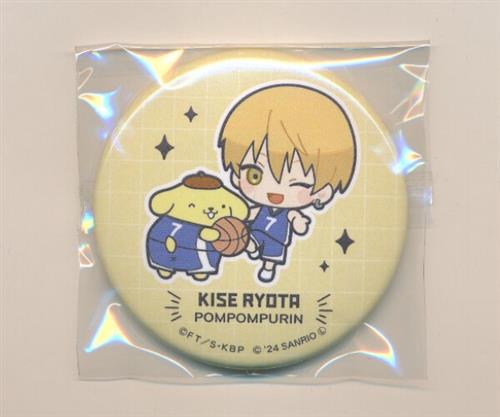 黒子のバスケ×サンリオキャラクターズ 缶バッジ 黄瀬涼太&ポムポムプリン