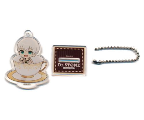 Dr.STONE Classic Cafe in AMOCAFE トレーディングミニキャラアクリルスタンドキーホルダー 西園寺羽京