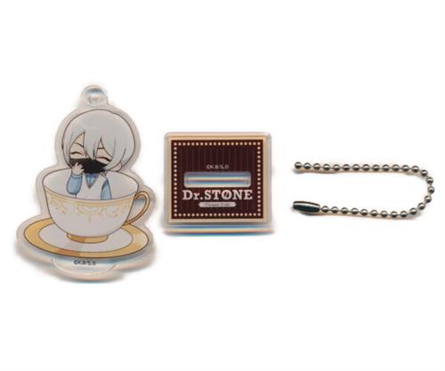 Dr.STONE Classic Cafe in AMOCAFE トレーディングミニキャラアクリルスタンドキーホルダー 氷月