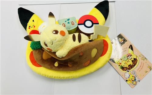 ポケットモンスター カフェプレート風ぬいぐるみ ピカチュウ