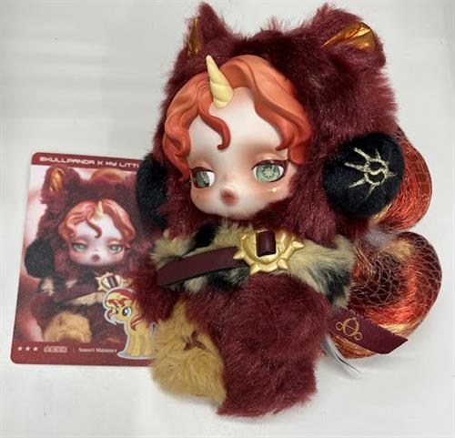 POP MART SKULLPANDA×My Little Pony ぬいぐるみペンダント Sunset Shimmer(シークレット)