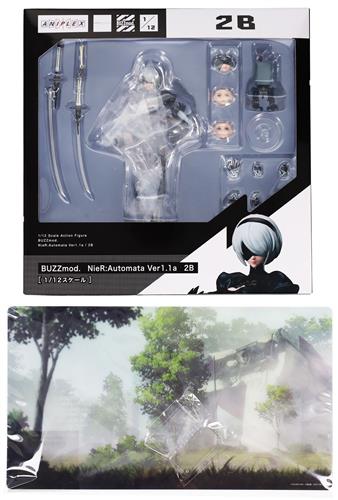【未開封】BUZZmod. NieR:Automata Ver1.1a 2B+ANIPLEX+購入特典 背景シート 【ANIPLEX+限定】 【フィギュア】[ANIPLEX]