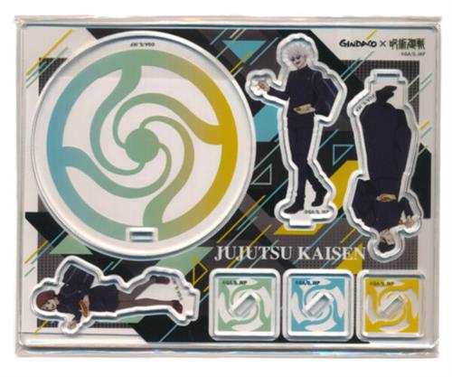 呪術廻戦 懐玉・玉折×築地銀だこ 2024年 描き下ろしイラストアクスタコースター 五条悟&夏油傑&家入硝子