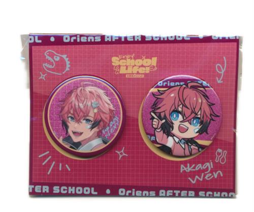 【未開封】にじさんじ 放課後オリエンス Enjoy School Life! 缶バッジセット 赤城ウェン