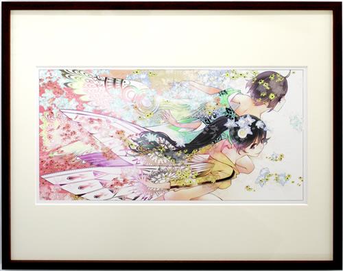 化物語 大暮維人展 Oh! Great Exhibition 複製原画 A 阿良々木火憐&阿良々木月火