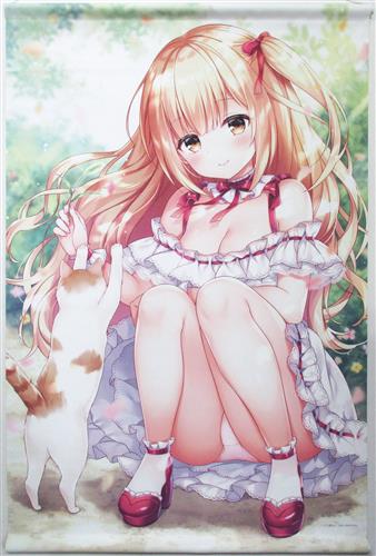 三つ葉ちょこ WスエードB2タペストリー ver.3 【メロンブックス うりぼうざっか店限定】