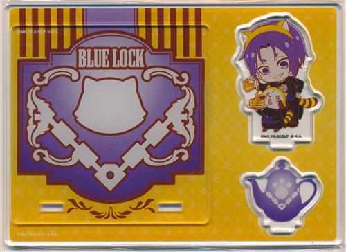 ブルーロック×あらいぐまラスカル×Chugai Grace Cafe アクリルスタンドコースター 執事ミニキャラver. 御影玲王