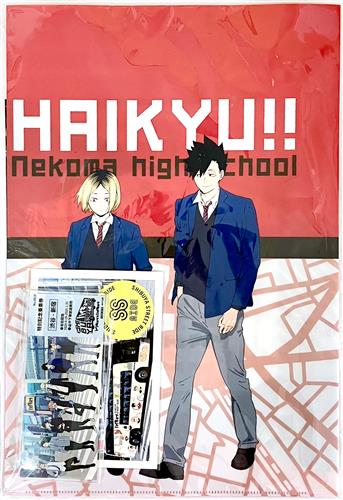 ハイキュー!!×トウキュー!! SHIBUYA STREET RIDE アクリル記念乗車券+オリジナルポストカード+クリアファイルバッグ 音駒高校 セット