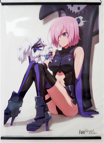 Fate FGO マシュ・キリエライト＆フォウ 等身大タペストリー 正規品 Fate/Grand Order -First Order- A2クリアタペストリー マシュ・キリエ