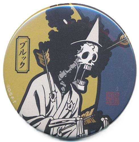 ONE PIECE ドでか缶バッジ -7.22 ワノ国- ブルック