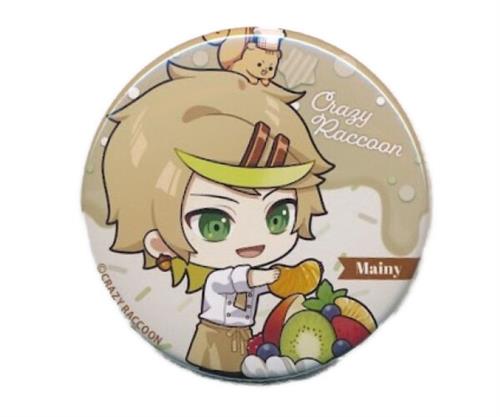 Crazy Raccoon×GiGOコラボカフェ デフォルメ缶バッジ B Mainy