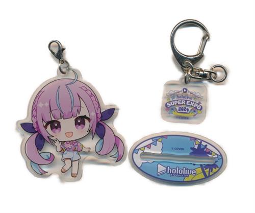 【未開封】ホロライブ hololive SUPER EXPO 2024 ミニキャラアクリルスタンドキーホルダー 2期生 湊あくあ