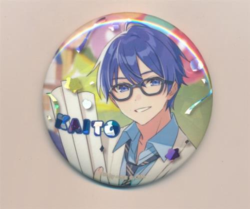 初音ミク 39Culture 2024 EXTRA トレーディング 大き目ホログラム缶バッジ KAITO B