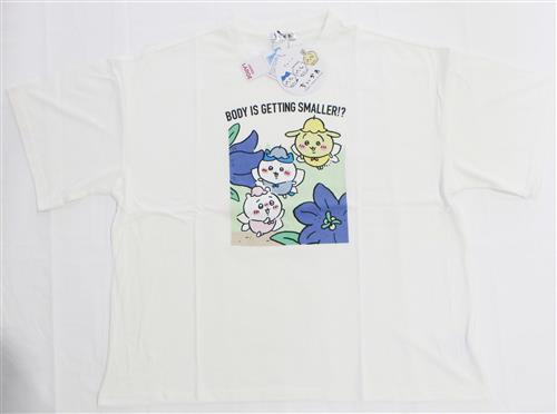 ちいかわ×Avail Tシャツ オフホワイト ちいかわ&ハチワレ&うさぎ (3L～4Lサイズ)