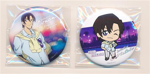 セガラッキーくじ 名探偵コナン Neo City Pop I賞 缶バッジセット 萩原研二
