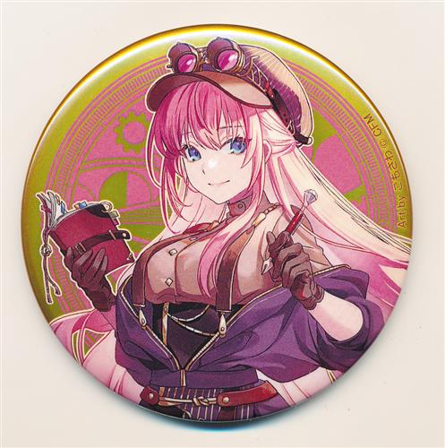 初音ミク 39Culture 2024 トレーディング 大き目メタリック缶バッジ 巡音ルカ A