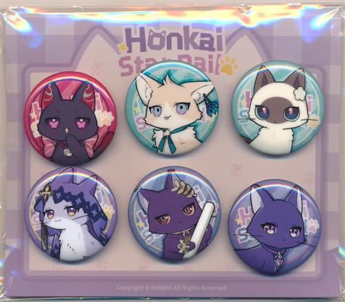 崩壊:スターレイル タオバオmiHoYoショップ購入特典 ちび猫シリーズ デフォルメ缶バッジセット