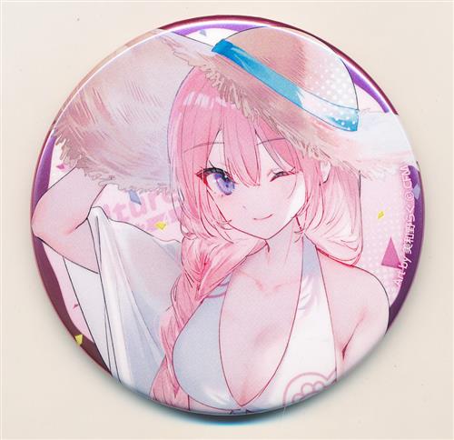 初音ミク 39Culture 2024 トレーディング 大き目メタリック缶バッジ 巡音ルカ B