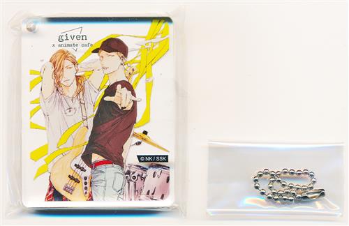 ギヴン×アニメイトカフェ CoLotta トレーディングアクリルプレートキーホルダー 梶秋彦&中山春樹 A