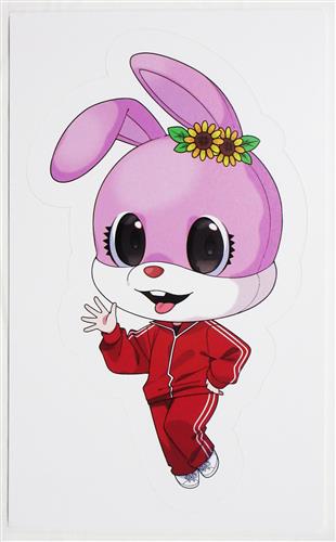 深層組 野良組総会 SDイラストパネル 従井ノラ (うさぎ)