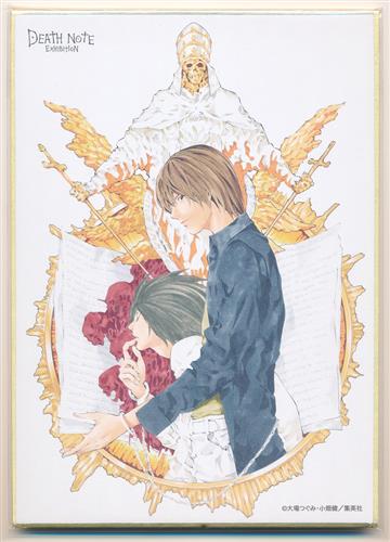 DEATH NOTE EXHIBITION 原画展 ミニ色紙コレクション Vol.2 夜神月&L(エル・ローライト)